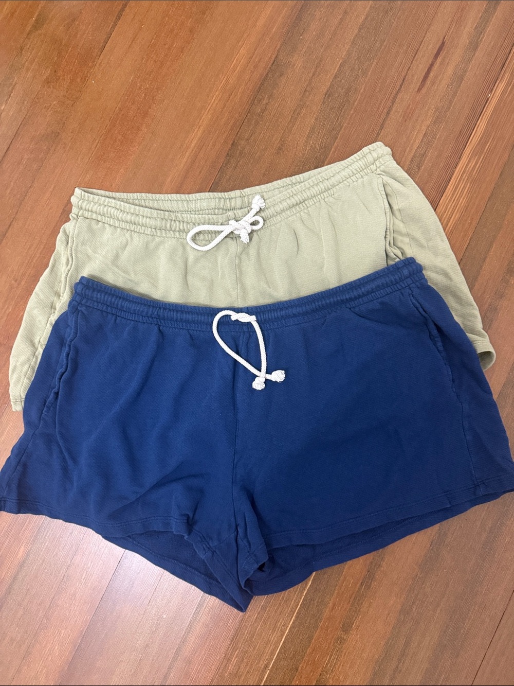 Universal Thread Navy and Sage Drawstring 
 Shorts